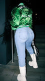 Jayden Letter Cotton Padded Jacket - Fashion Pov