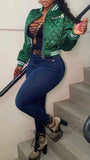 Jayden Letter Cotton Padded Jacket - Fashion Pov