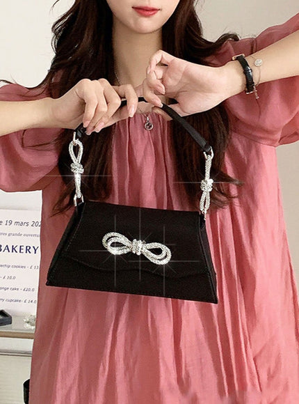 Jesse Rhinestone Shoulder Bag - Fashion Pov