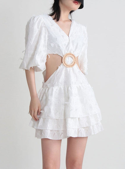Jett Hollow Out Mini Dress - Fashion Pov