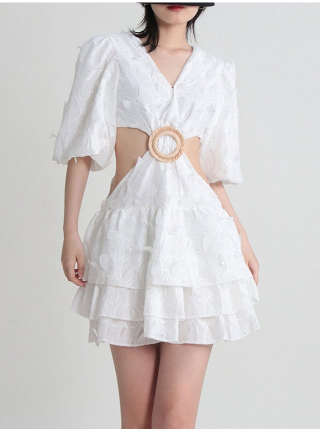 Jett Hollow Out Mini Dress - Fashion Pov