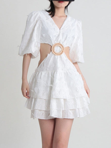 Jett Hollow Out Mini Dress - Fashion Pov