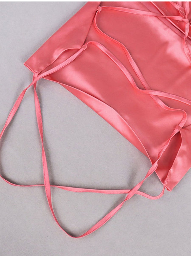 June Asymmetrical Backless Maxi Dress - Fashion Pov
