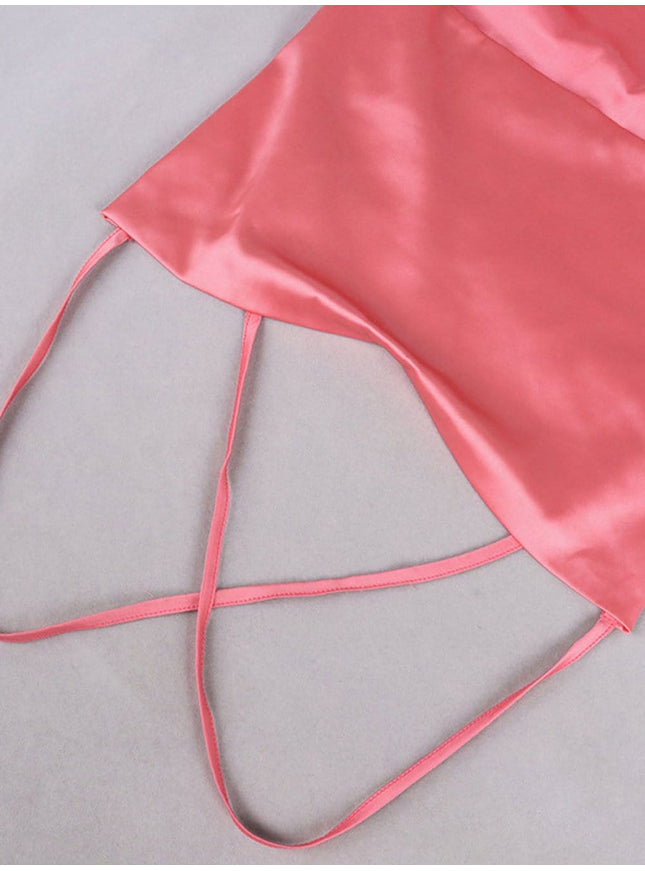 June Asymmetrical Backless Maxi Dress - Fashion Pov