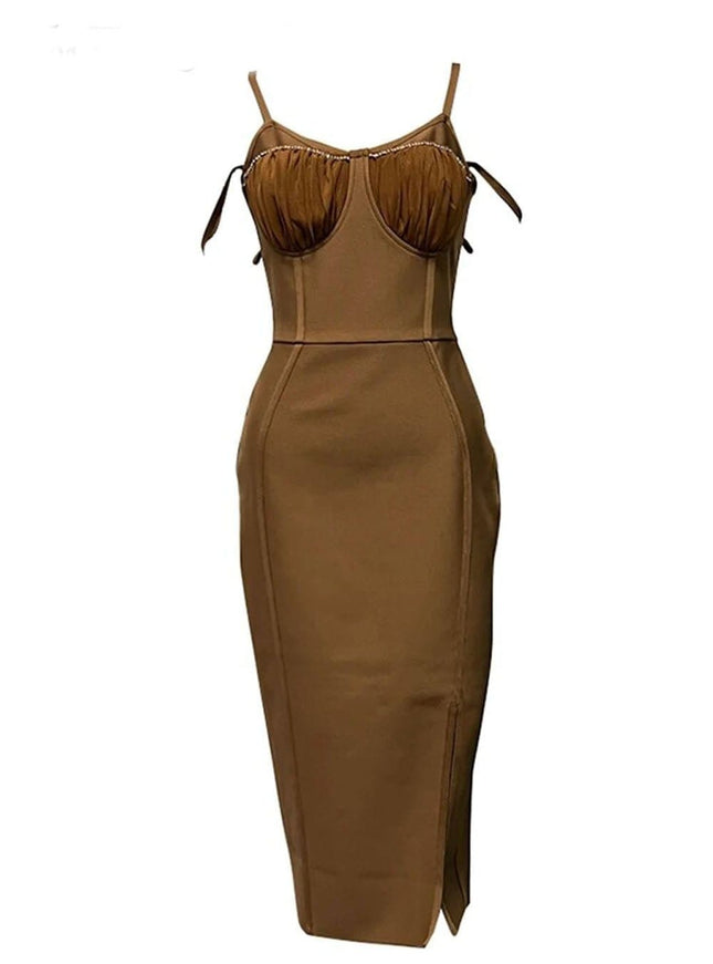 Juniper Sleeveless Bodycon Midi Dress - Fashion Pov