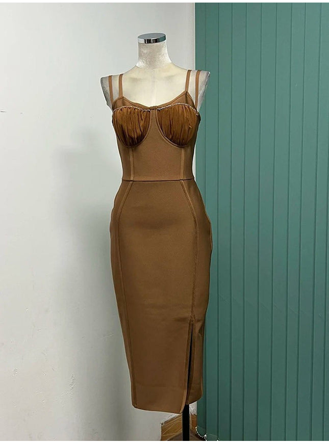 Juniper Sleeveless Bodycon Midi Dress - Fashion Pov