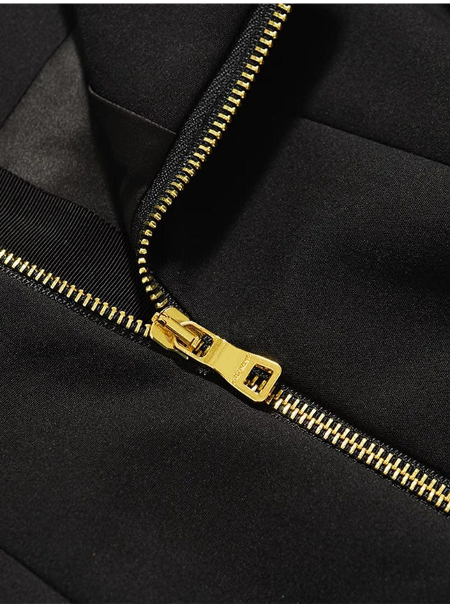 Kathleen Metal Buckle Bodycon Skirt - Fashion Pov