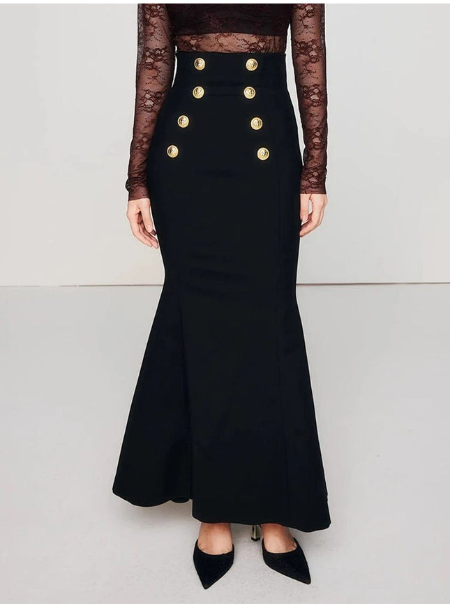 Kathleen Metal Buckle Bodycon Skirt - Fashion Pov