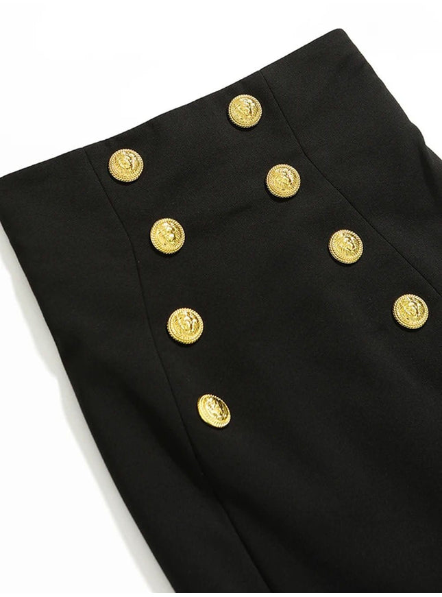 Kathleen Metal Buckle Bodycon Skirt - Fashion Pov