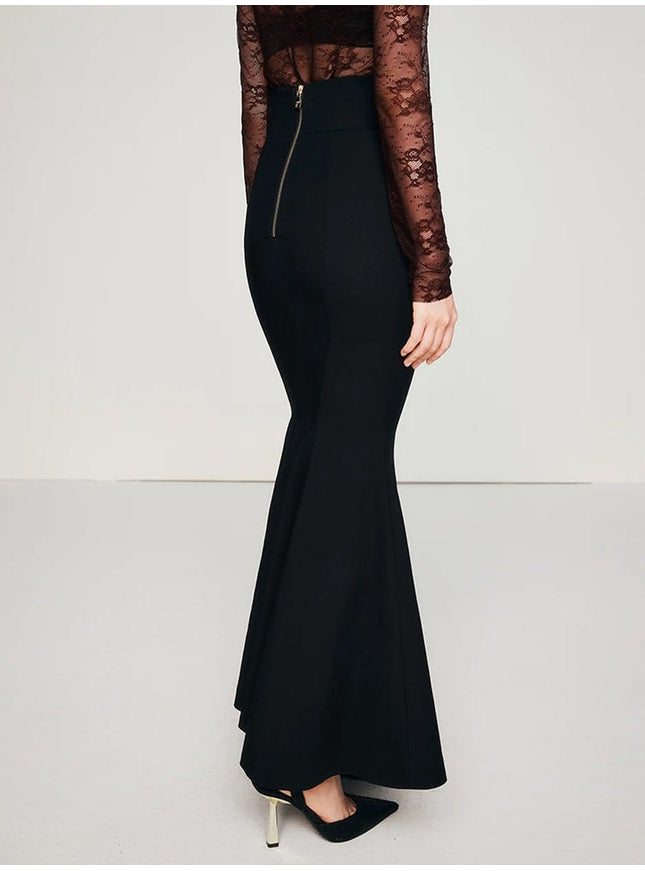 Kathleen Metal Buckle Bodycon Skirt - Fashion Pov
