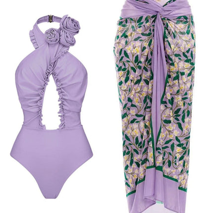 Kaya Ruffle Swimsuit & Skirt Set - Fashion Pov