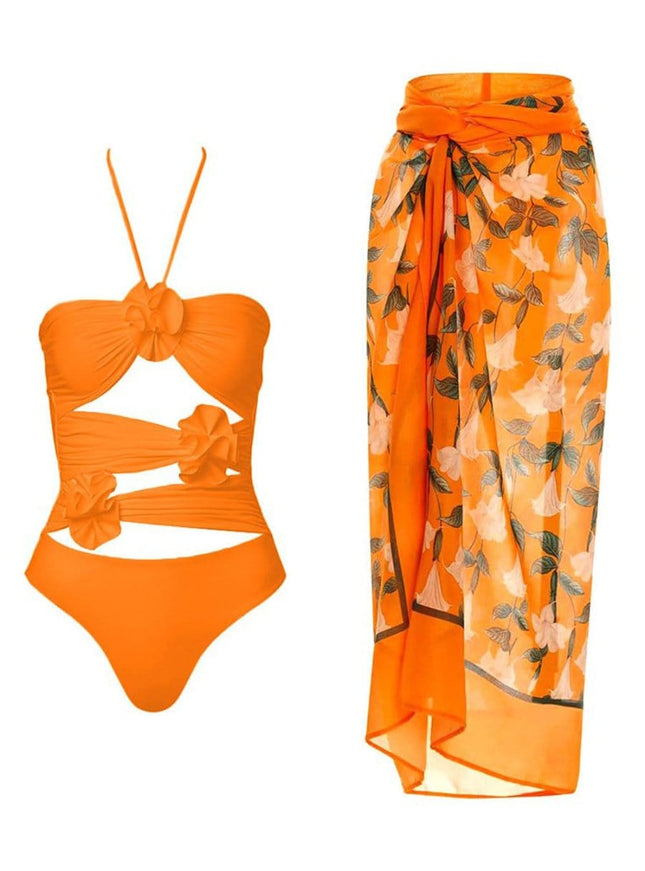 Kaya Ruffle Swimsuit & Skirt Set - Fashion Pov
