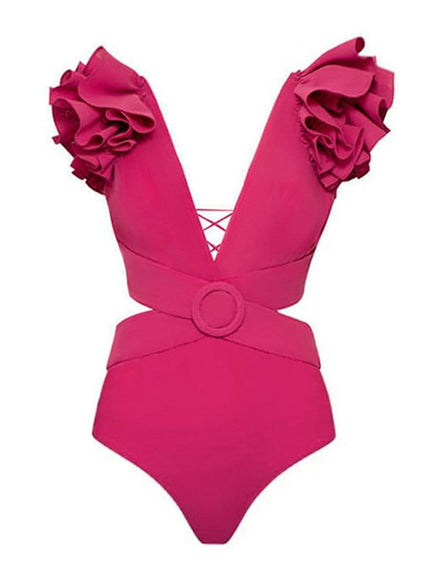 Keziah Ruffle Swimsuit & Skirt Set - Fashion Pov