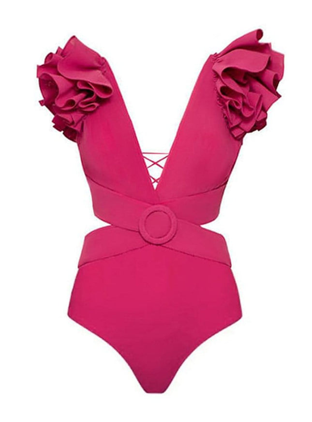 Keziah Ruffle Swimsuit & Skirt Set - Fashion Pov