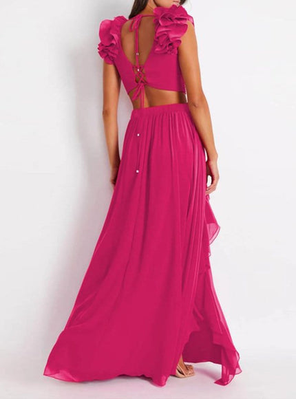 Keziah Ruffle Swimsuit & Skirt Set - Fashion Pov