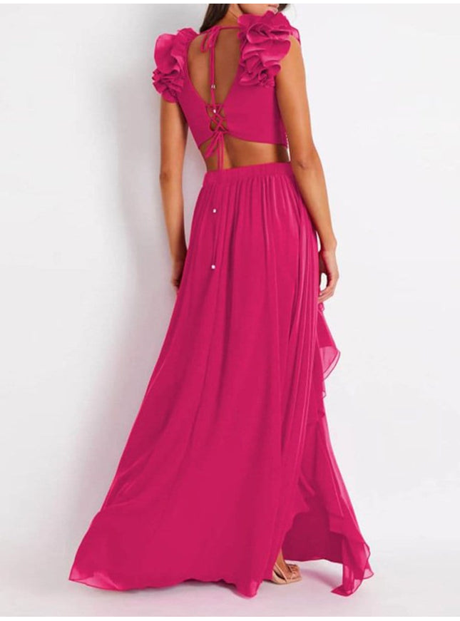 Keziah Ruffle Swimsuit & Skirt Set - Fashion Pov