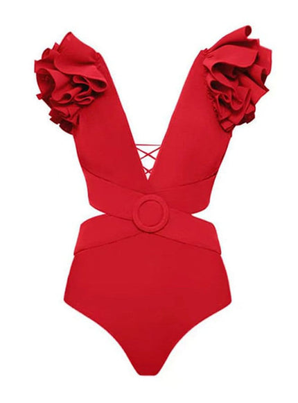 Keziah Ruffle Swimsuit & Skirt Set - Fashion Pov