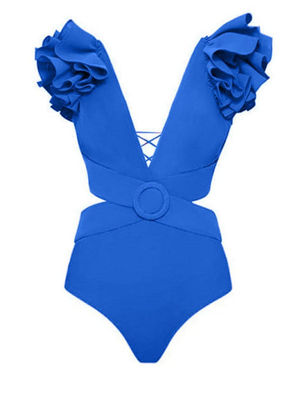 Keziah Ruffle Swimsuit & Skirt Set - Fashion Pov