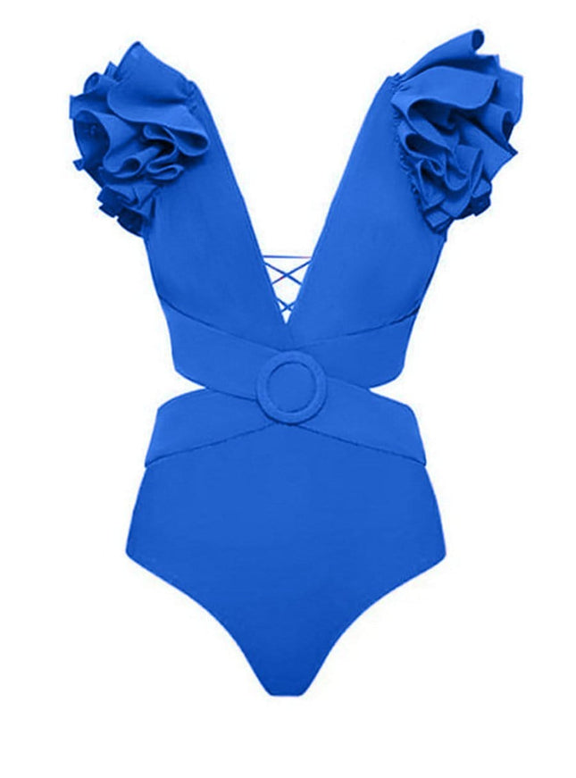 Keziah Ruffle Swimsuit & Skirt Set - Fashion Pov
