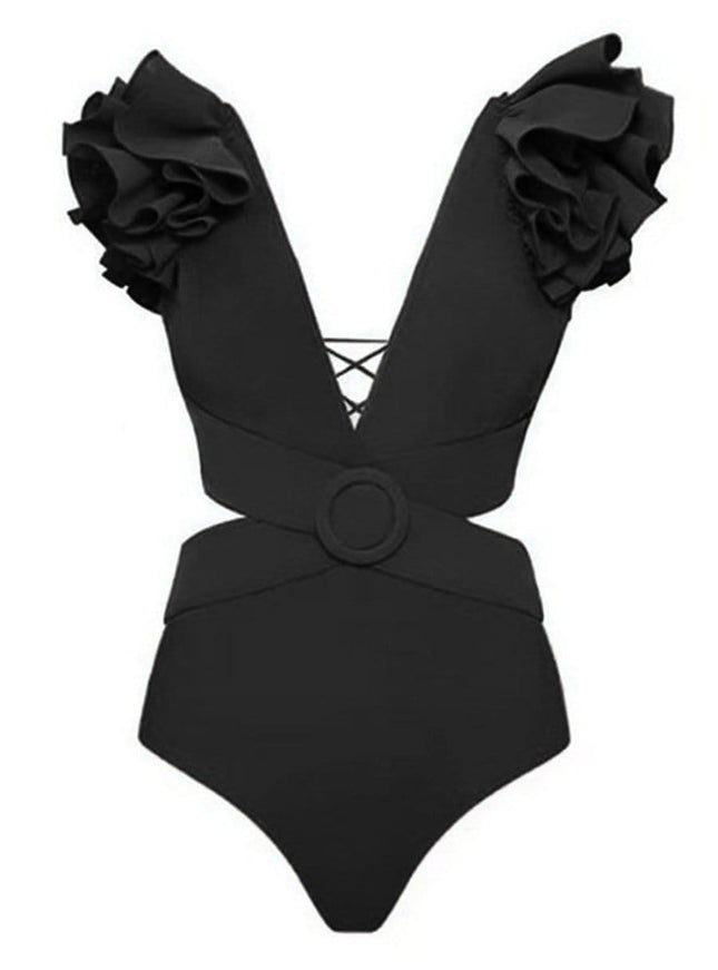 Keziah Ruffle Swimsuit & Skirt Set - Fashion Pov