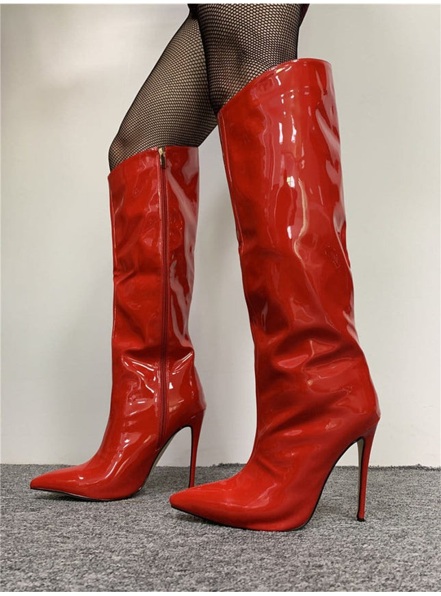 Khadijah Toe Knee Boot - Fashion Pov