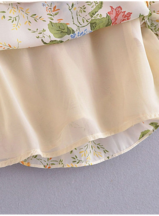 Kinsley Floral Ruffle Mini Dress - Fashion Pov