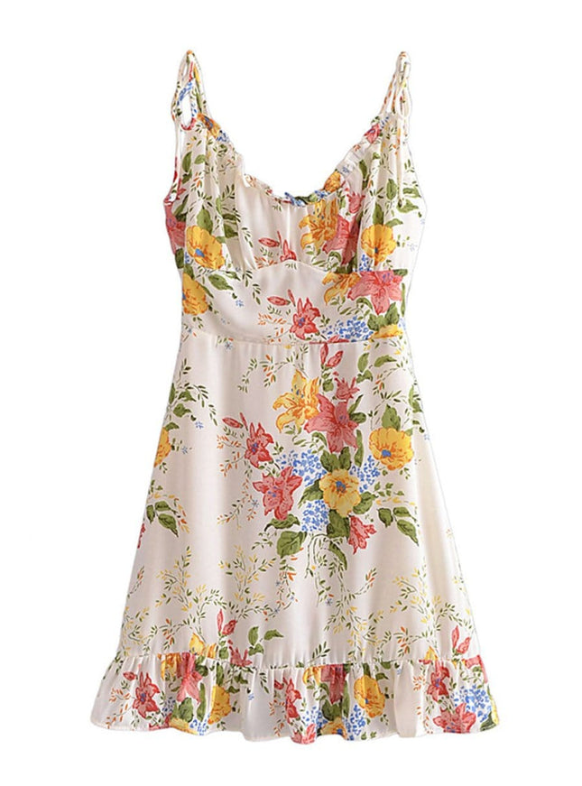 Kinsley Floral Ruffle Mini Dress - Fashion Pov