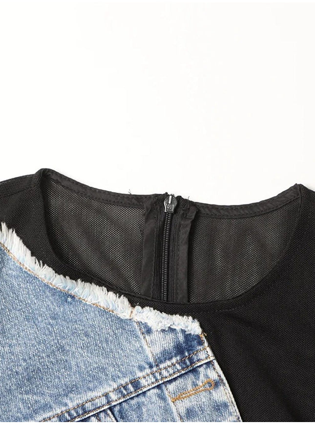 Landon Sleeveless Denim Dress - Fashion Pov