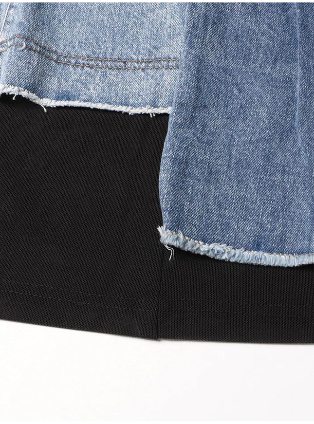 Landon Sleeveless Denim Dress - Fashion Pov