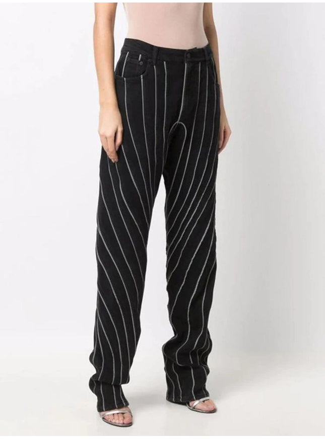 Leah Spliced Button Pant - Fashion Pov
