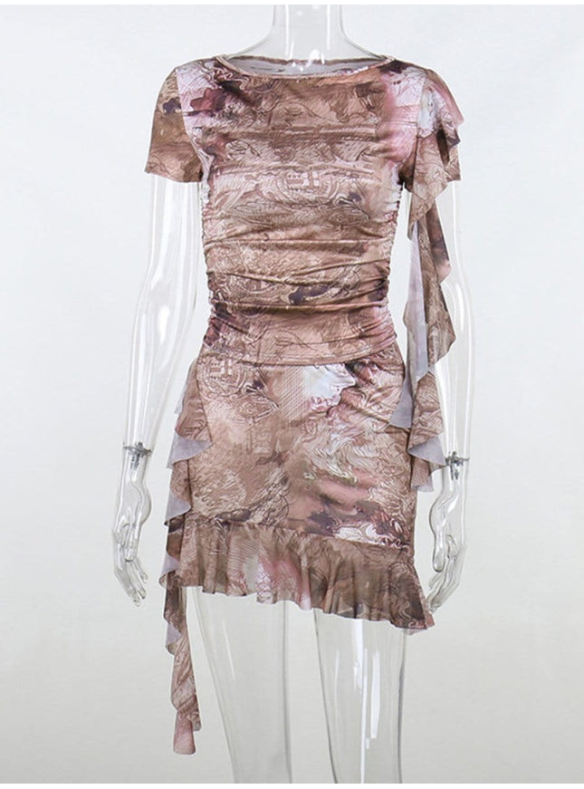 Leila Ruffle Top & Mini Skirt Set - Fashion Pov