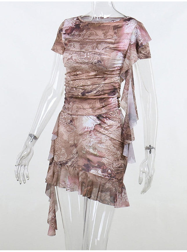 Leila Ruffle Top & Mini Skirt Set - Fashion Pov