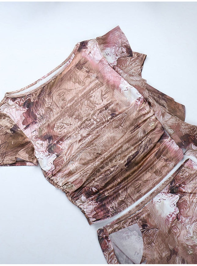 Leila Ruffle Top & Mini Skirt Set - Fashion Pov