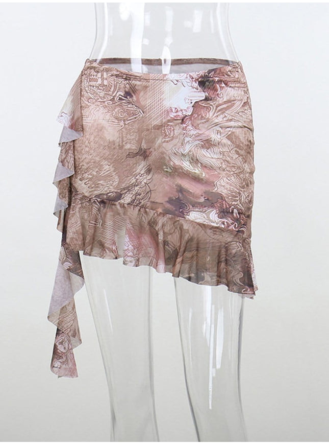 Leila Ruffle Top & Mini Skirt Set - Fashion Pov