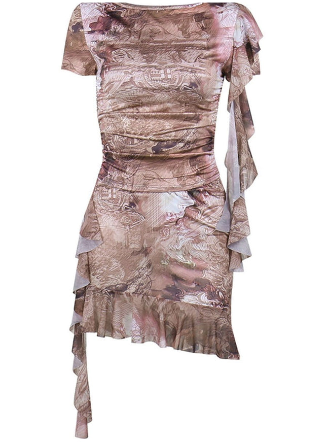 Leila Ruffle Top & Mini Skirt Set - Fashion Pov