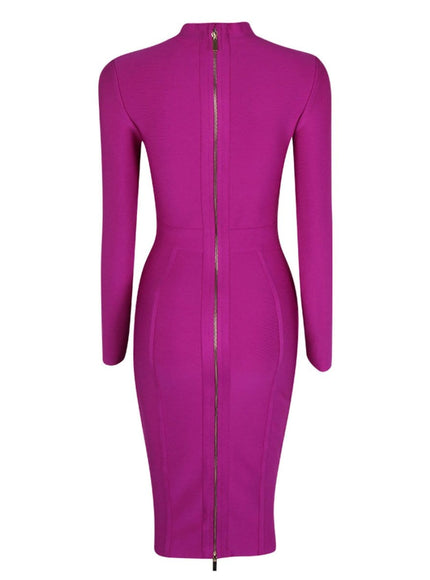 Lilith Bodycon Midi Dress - Fashion Pov