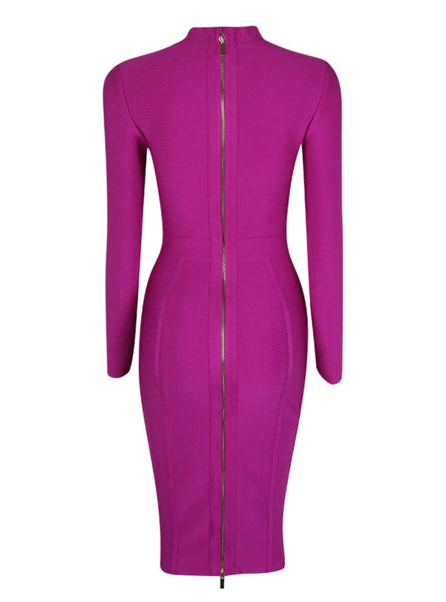 Lilith Bodycon Midi Dress - Fashion Pov