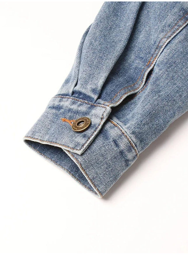 Livia Hollow Out Denim Jacket - Fashion Pov