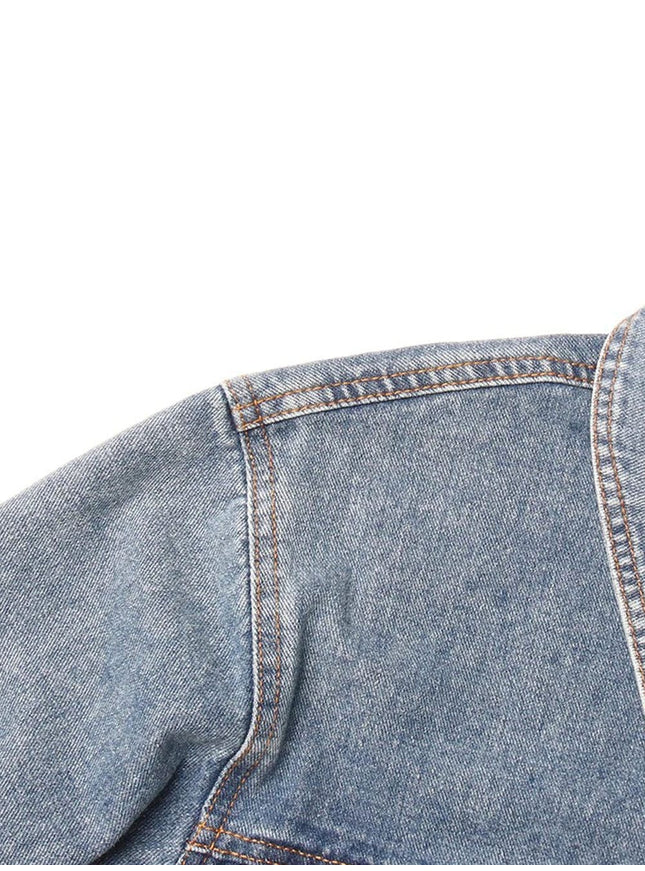 Livia Hollow Out Denim Jacket - Fashion Pov