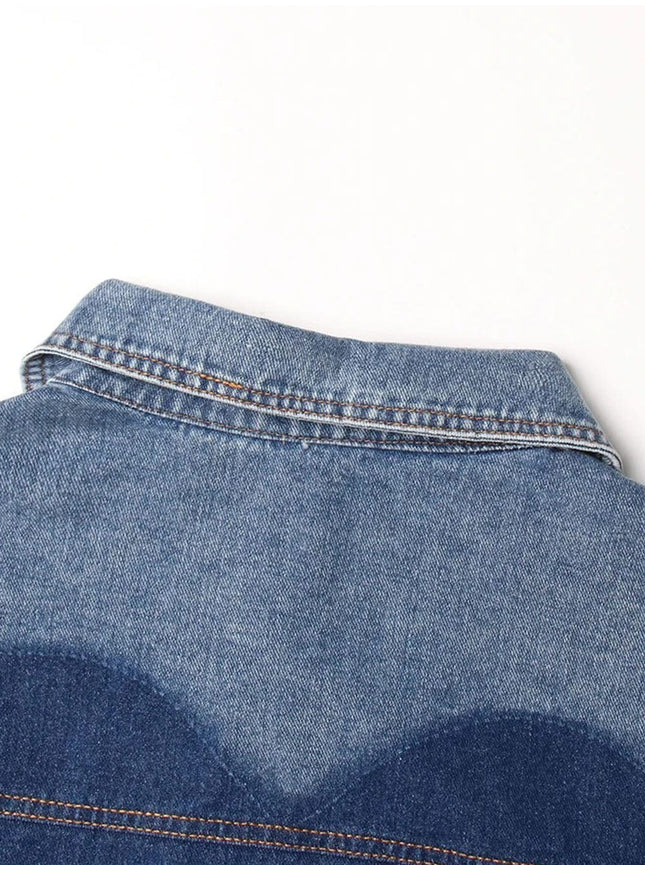 Livia Hollow Out Denim Jacket - Fashion Pov