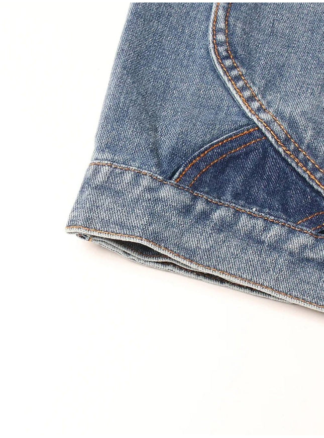 Livia Hollow Out Denim Jacket - Fashion Pov