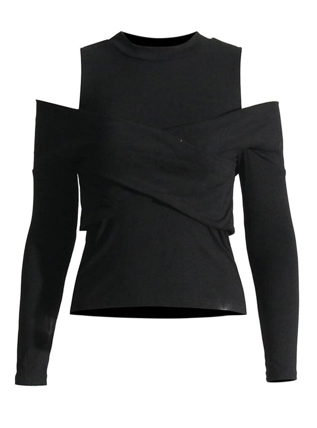 Lois Cold Shoulder T Shirt - Fashion Pov