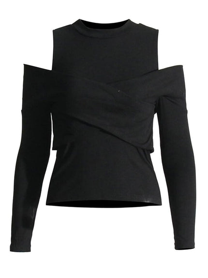 Lois Cold Shoulder T Shirt - Fashion Pov