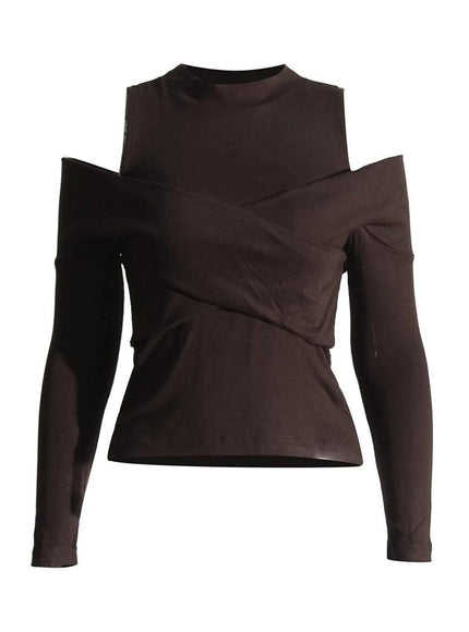 Lois Cold Shoulder T Shirt - Fashion Pov