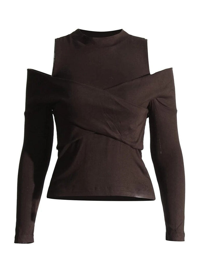 Lois Cold Shoulder T Shirt - Fashion Pov