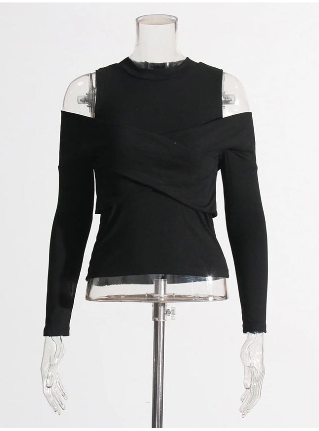 Lois Cold Shoulder T Shirt - Fashion Pov