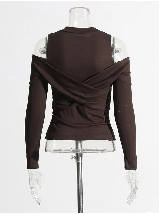 Lois Cold Shoulder T Shirt - Fashion Pov