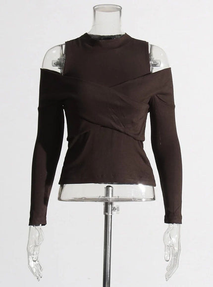 Lois Cold Shoulder T Shirt - Fashion Pov