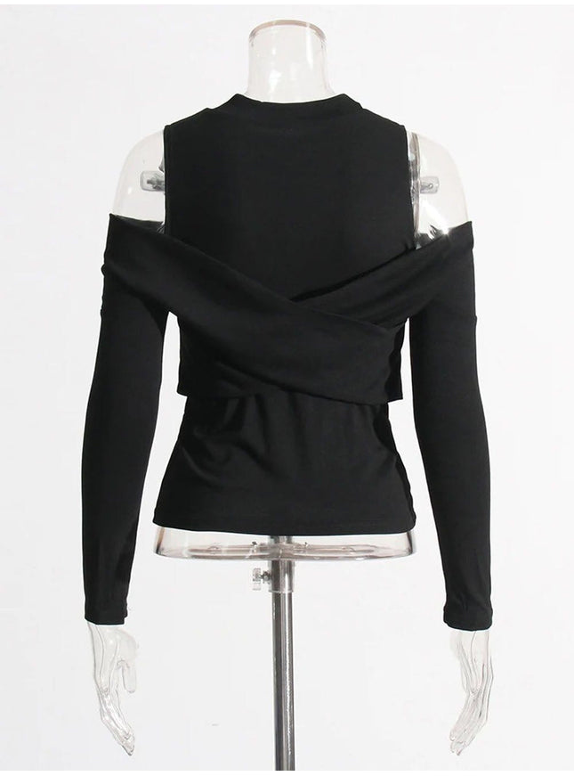 Lois Cold Shoulder T Shirt - Fashion Pov