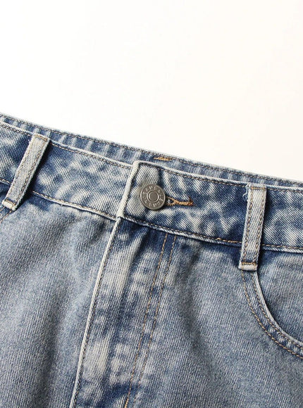 Lydia Denim Hollow Out Skirt - Fashion Pov